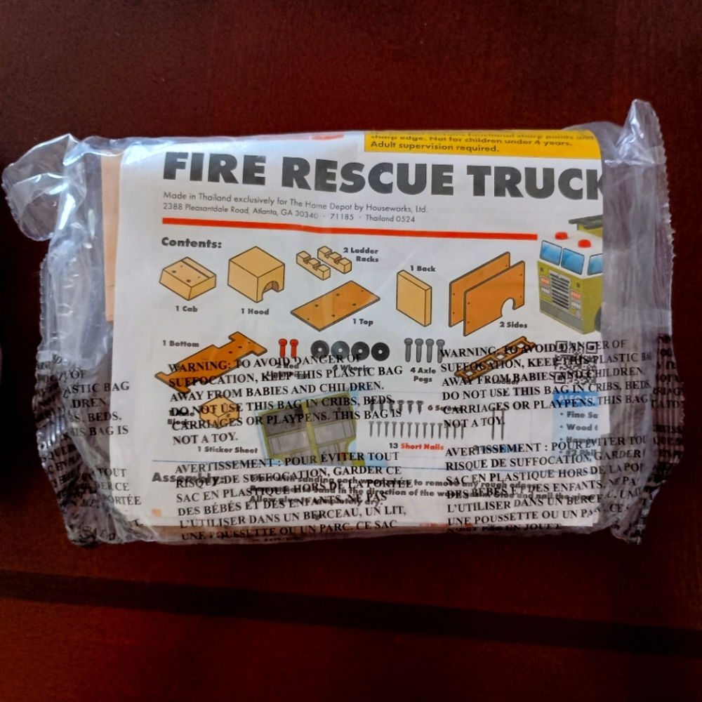 3/$10 🌟 NEW Home Depot Kids Workshop Fire Rescue Truck Project Oct 2024
